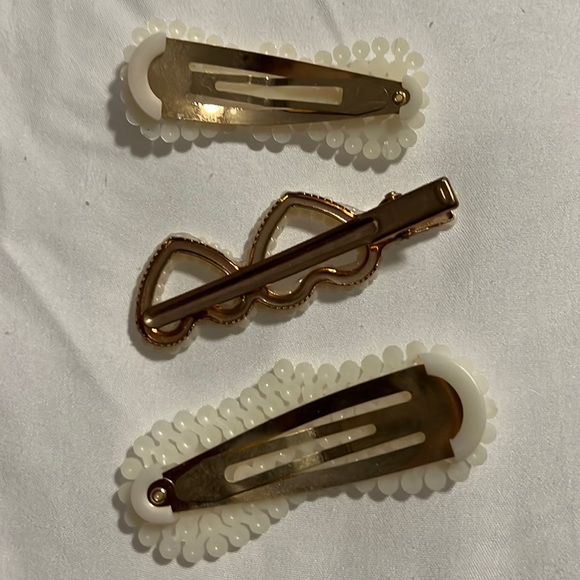 Pearl Hair Clips Gold for Women Girls Christmas Hair Barrettes Decor Acc… - Picture 5 of 5